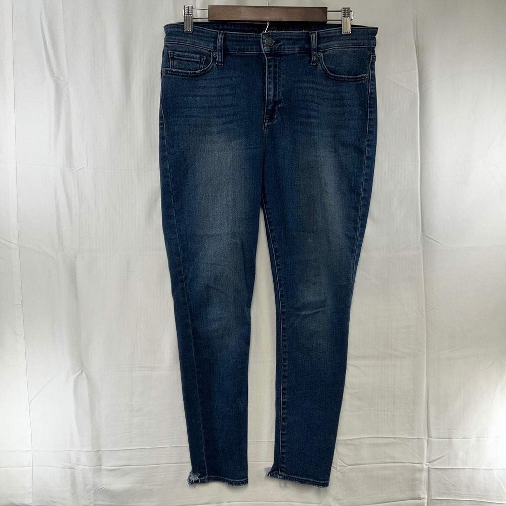 Lucky Brand Ava Super Skinny Jeans Womens 10/30 Dark Wash Raw Hem 7WD10813